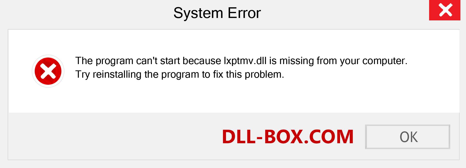 lxptmv.dll file is missing?. Download for Windows 7, 8, 10 - Fix  lxptmv dll Missing Error on Windows, photos, images